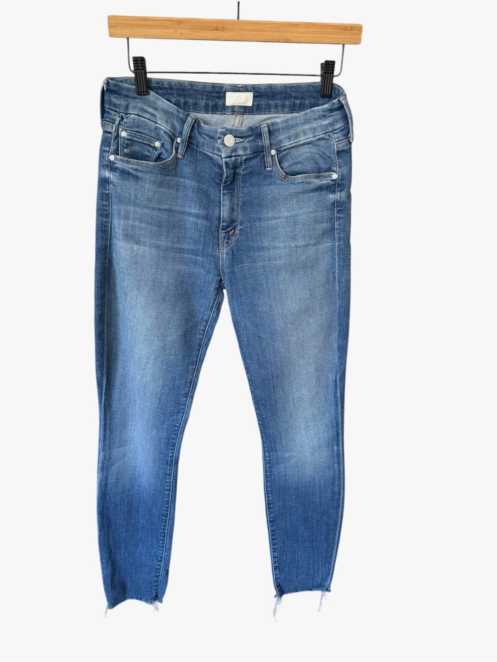 MOTHER the looker ankle fray Slim Skinny Jeans